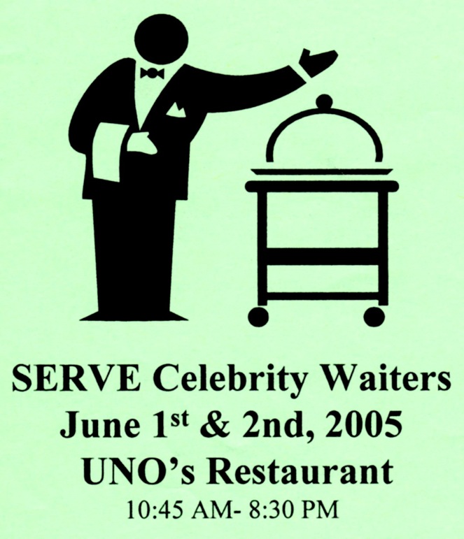 SERVE Celebrity Waiters - Susan Gordon